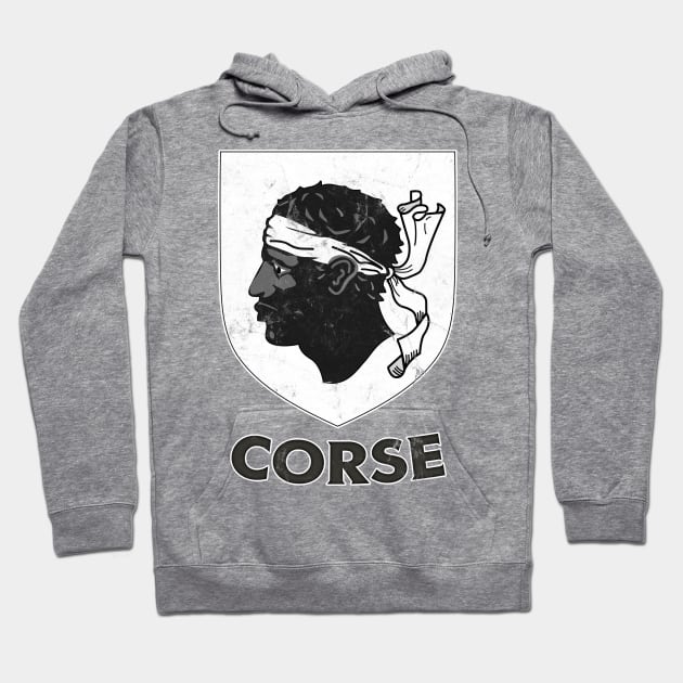 Corsica -- Vintage Style Crest Design Hoodie by DankFutura